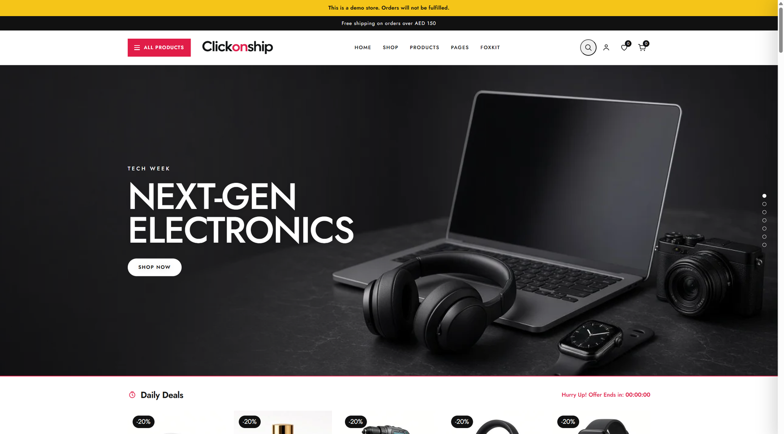 ClickOnShip desktop screenshot